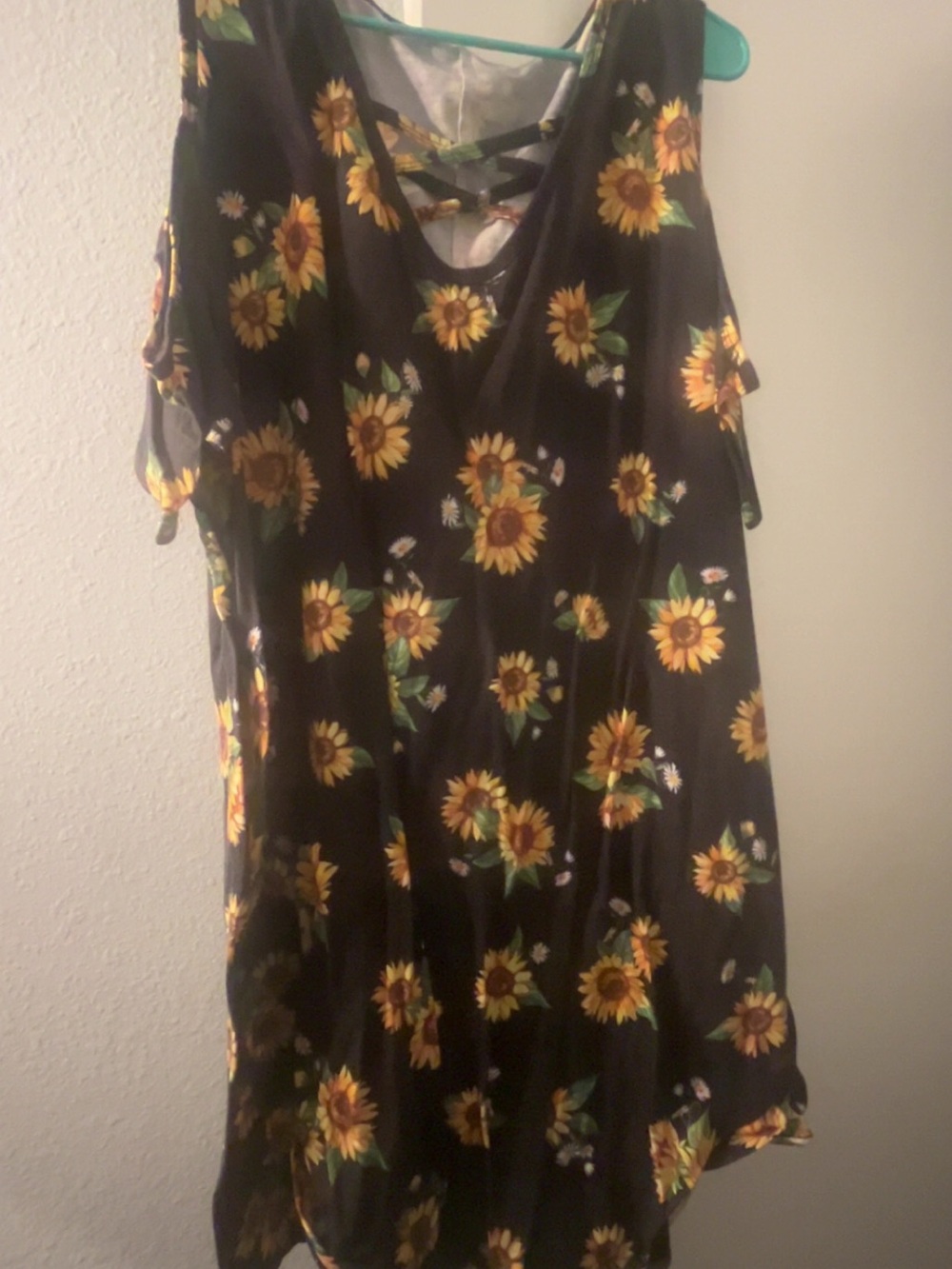 26 | Sunflower Cold Shoulder Summer Dress with Pockets
